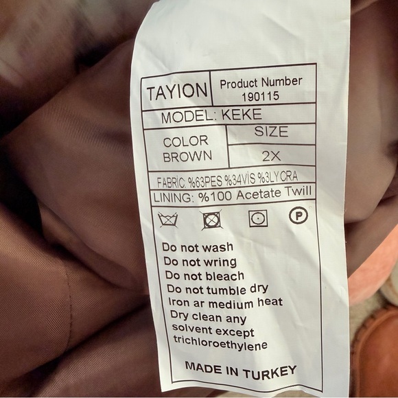 TAYION Luxury Fabric Women’s Coat - Picture 9 of 10